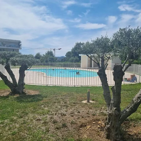 Joli Climatise Avec Jardin Dans Avec Piscine * Antibes